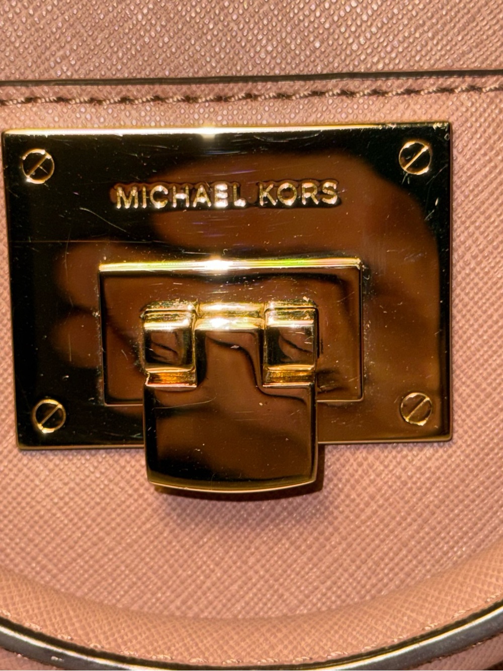Michael Kors Tina Blossom Satchel Crossbody Bag Purse Saffiano Leather Large - Picture 2 of 16